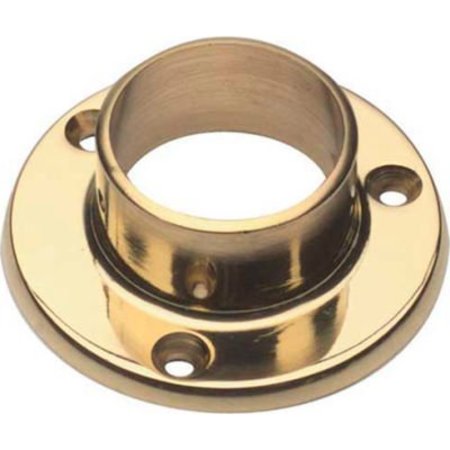 LAVI INDUSTRIES Lavi Industries, Flange, Wall, for 1.5" Tubing, Polished Brass 00-510/1H